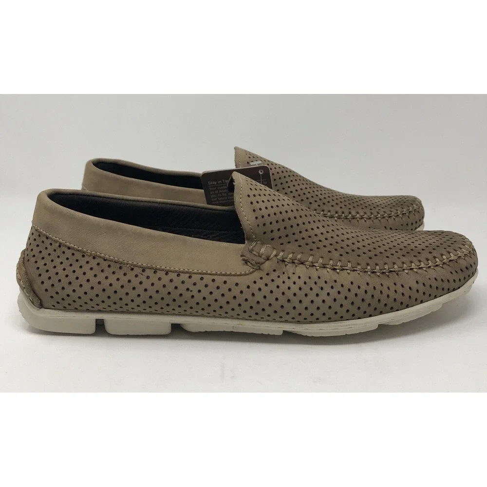Men's Anatomic & Co Gel Slip on Brown Casual Loafers‎ Size EU42 NWT